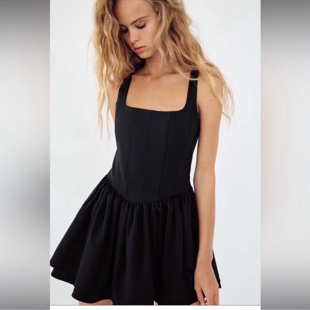 New with tags! Zara babydoll corsetry  mini dress